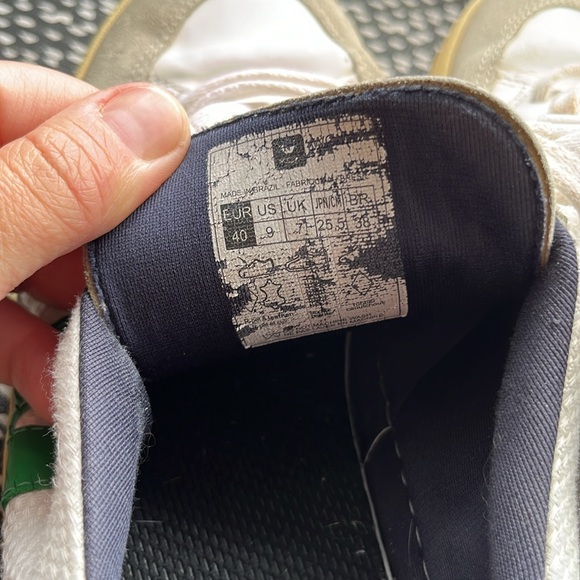 Veja sneackers V-12 white and green size W9 - Picture 5 of 8